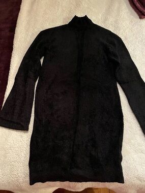 Express Mock Neck Plush Sweater Dress
